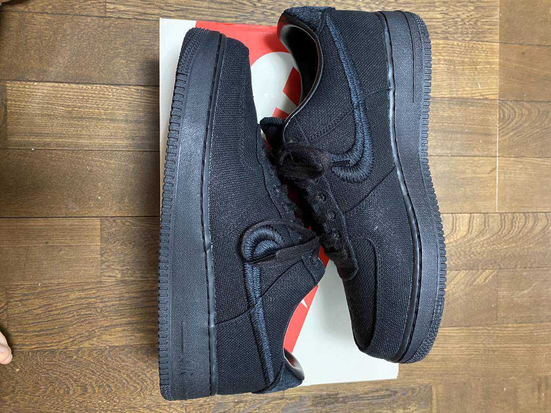 Stussy × Nike Air Force 1 Low "Triple Black"