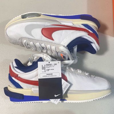 sacai × Nike Zoom Cortez "White and University Red"