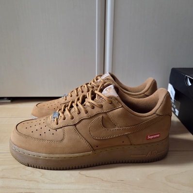 Supreme × Nike Air Force 1 Low "Flax/Wheat"