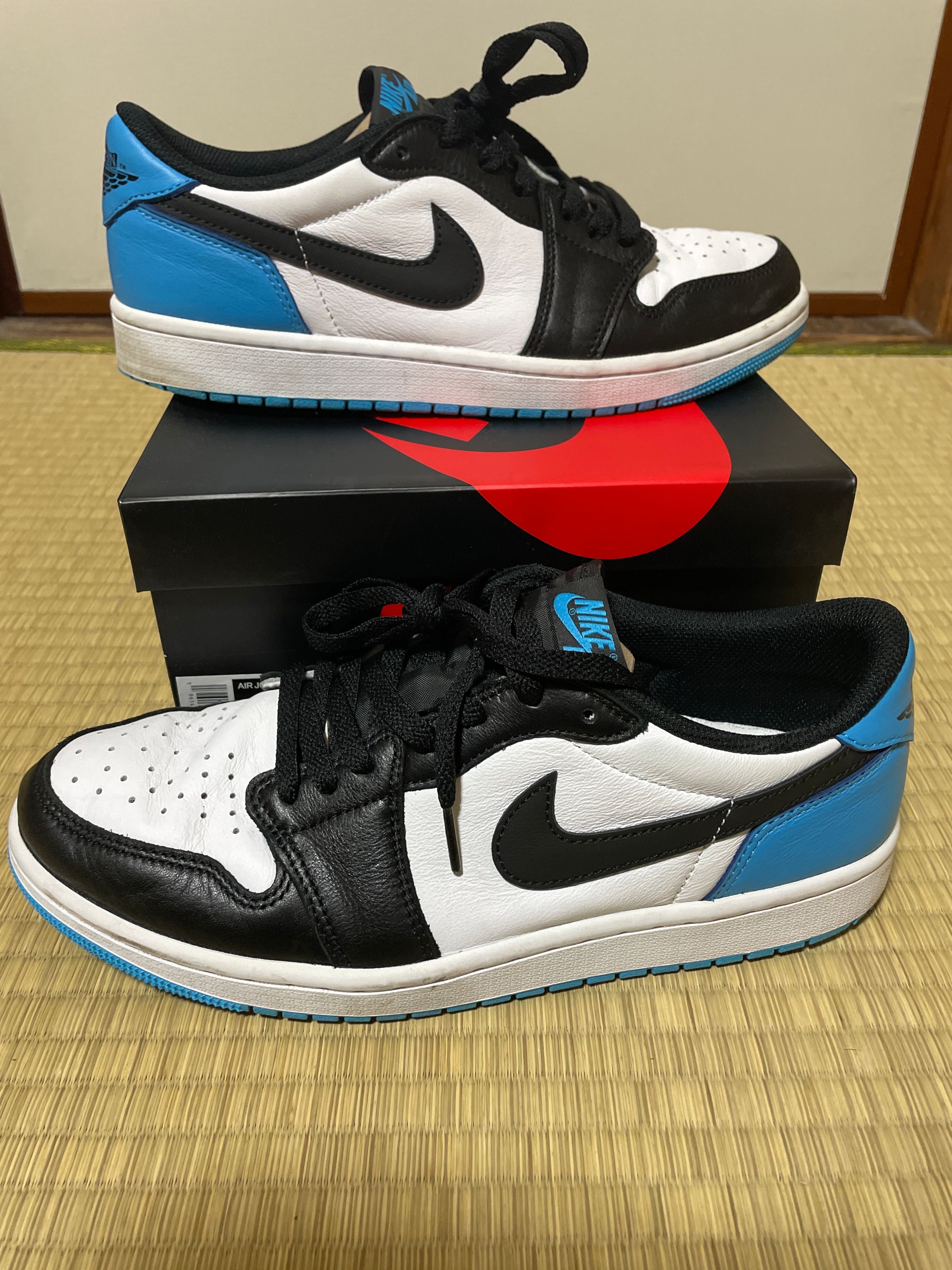 Nike Air Jordan 1 Low OG "Black and Dark Powder Blue/UNC"