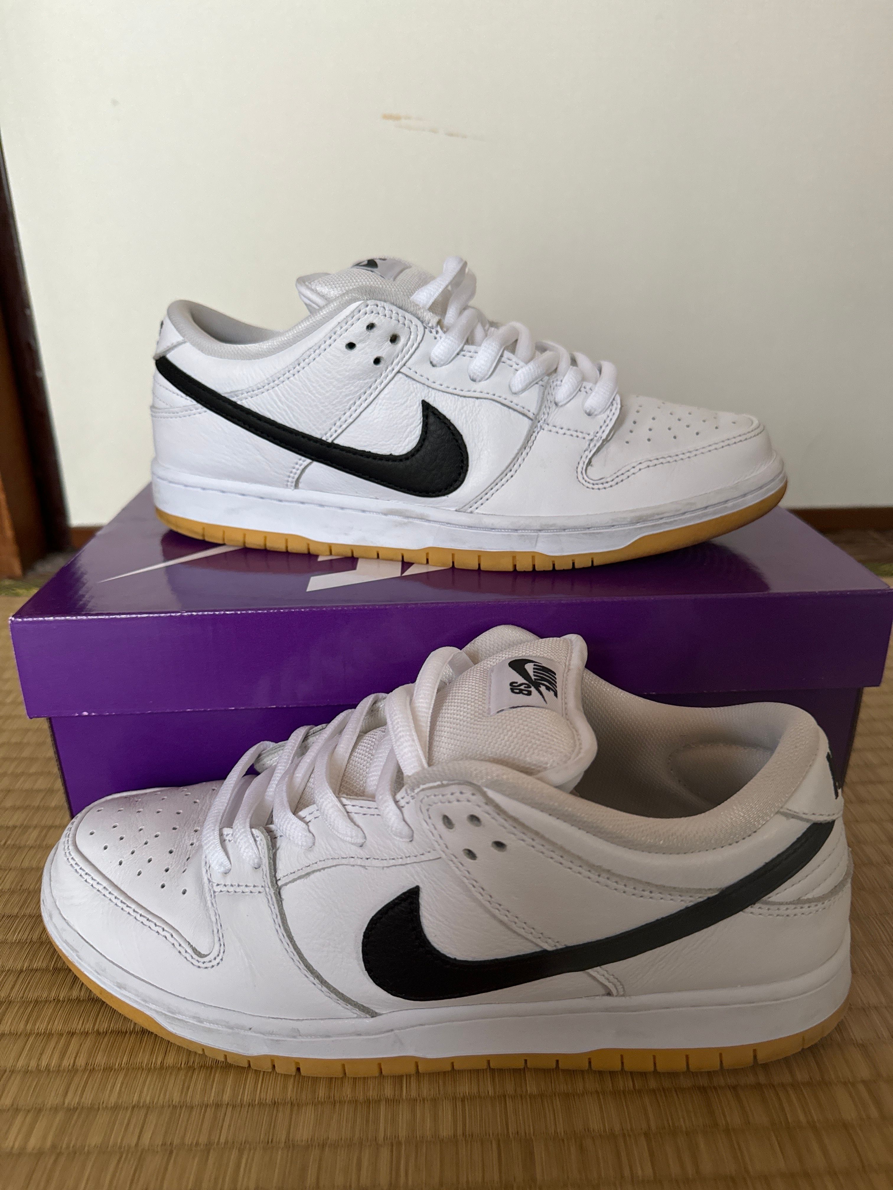 Nike SB Dunk Low Pro "White/Black-White-Gum Light Brown"