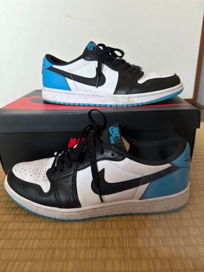 Nike Air Jordan 1 Low OG "Black and Dark Powder Blue/UNC"