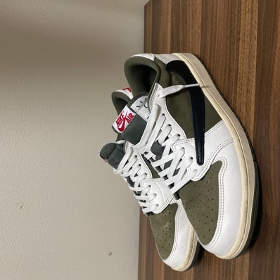 Travis Scott × Nike Air Jordan 1 Low OG SP "Reverse Olive"