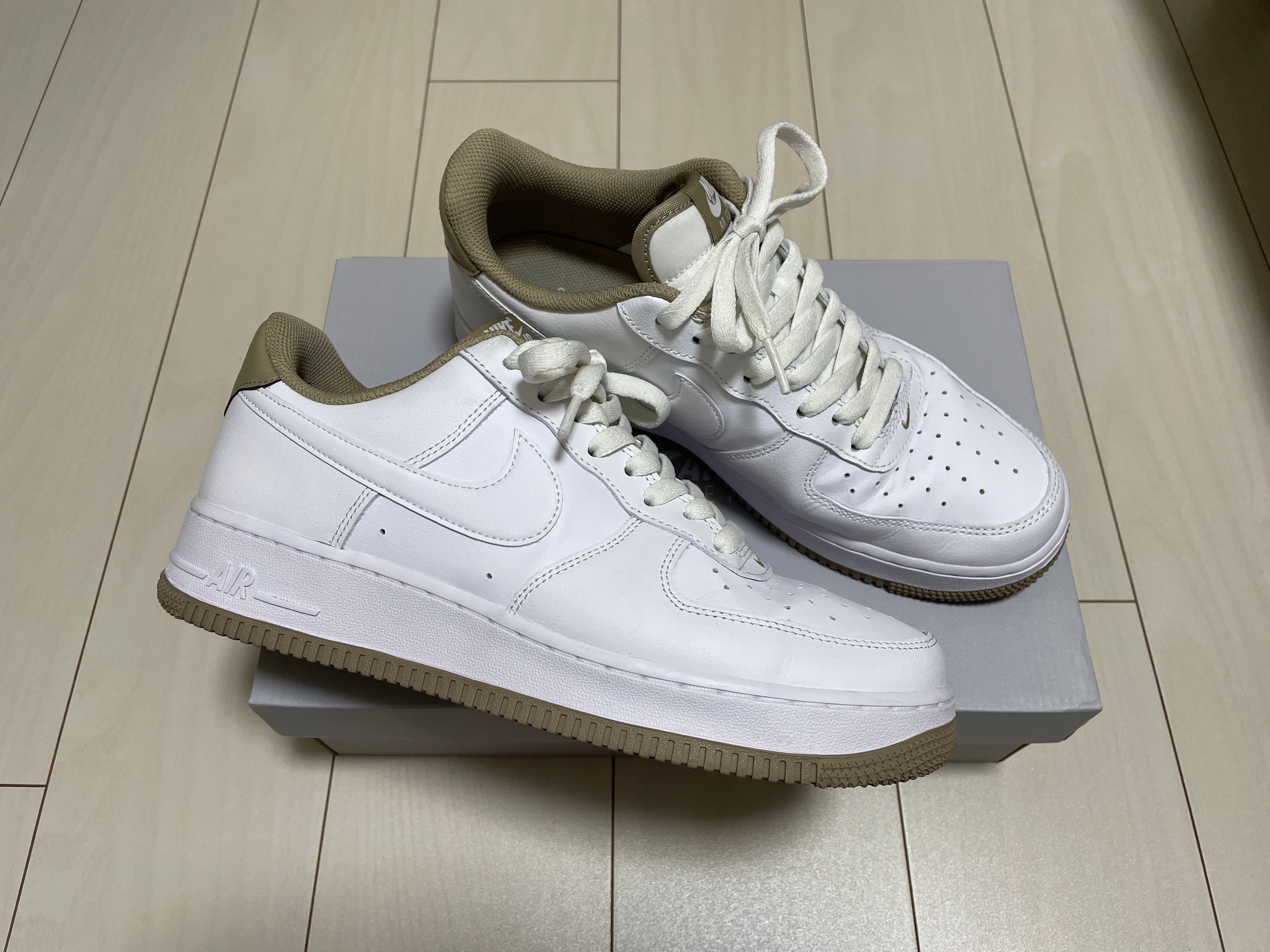 Nike Air Force 1 Low '07 "White/Khaki/White"