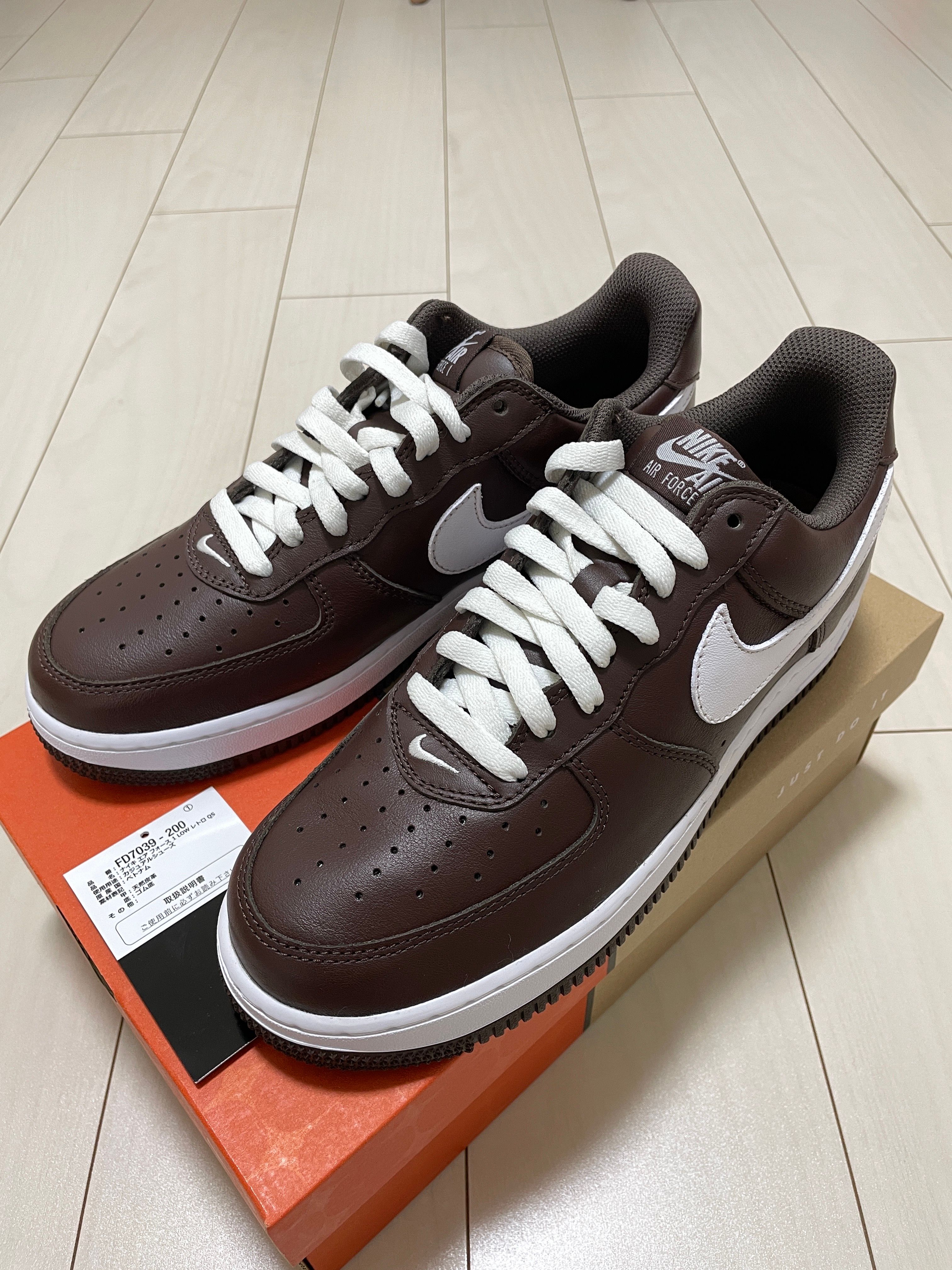 未使用品 00年 エアフォース 1 ロー チョコレート US8.5 26.5㎝ ナイキ エアフォース1 ロー QS 