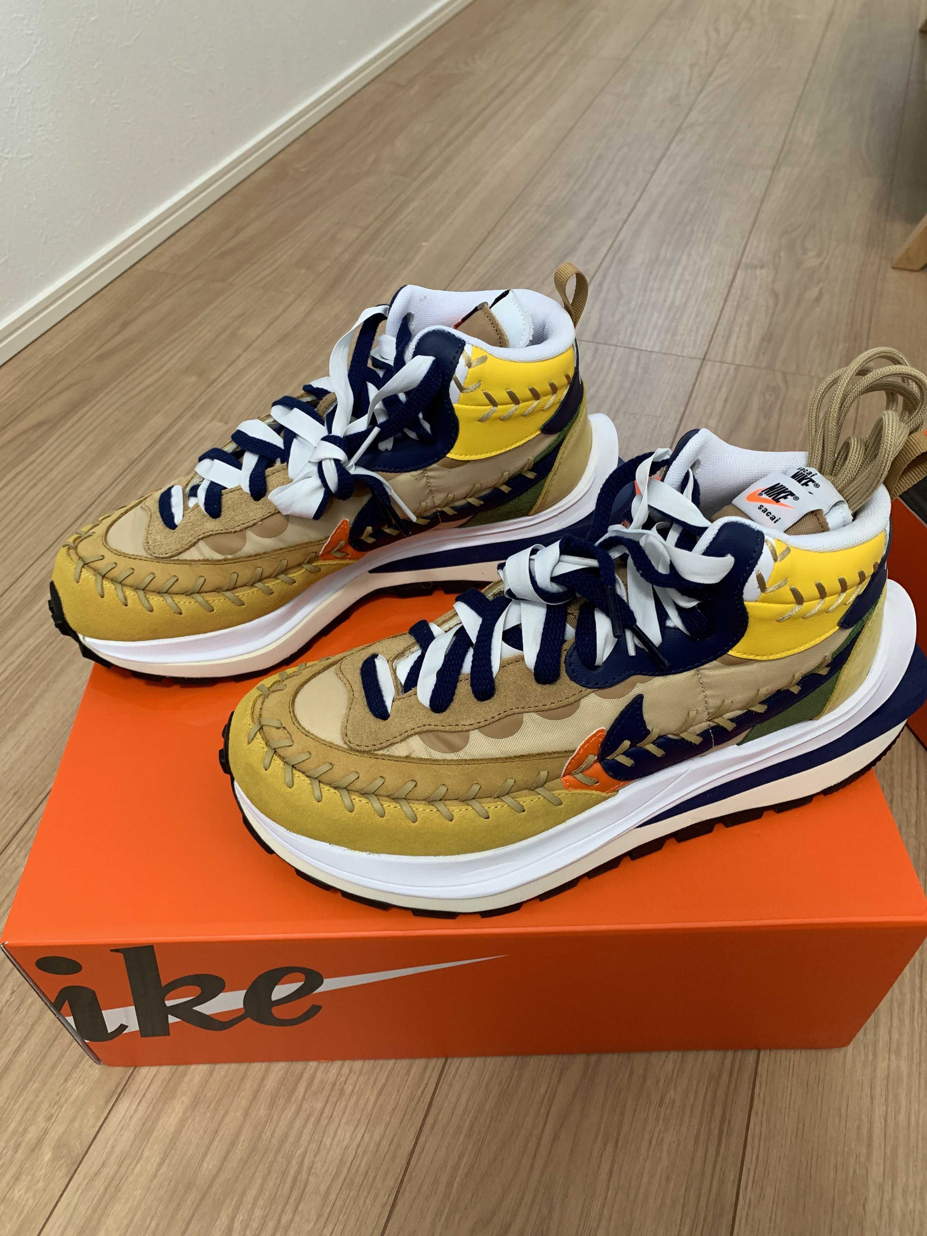 Jean-Paul Gaultier × sacai × Nike VaporWaffle "Sesame/Multi Color"