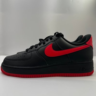 Nike Air Force 1 Low "Black/Black/University Red"