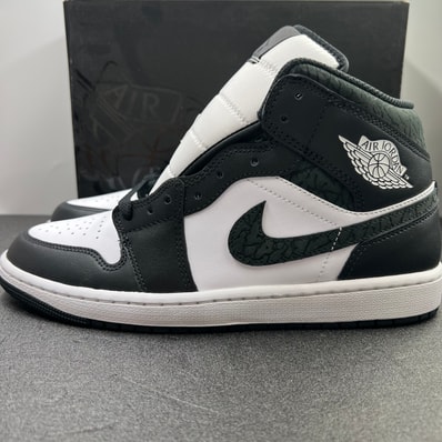 Nike Air Jordan 1 Mid "Panda Elephant/Safari"