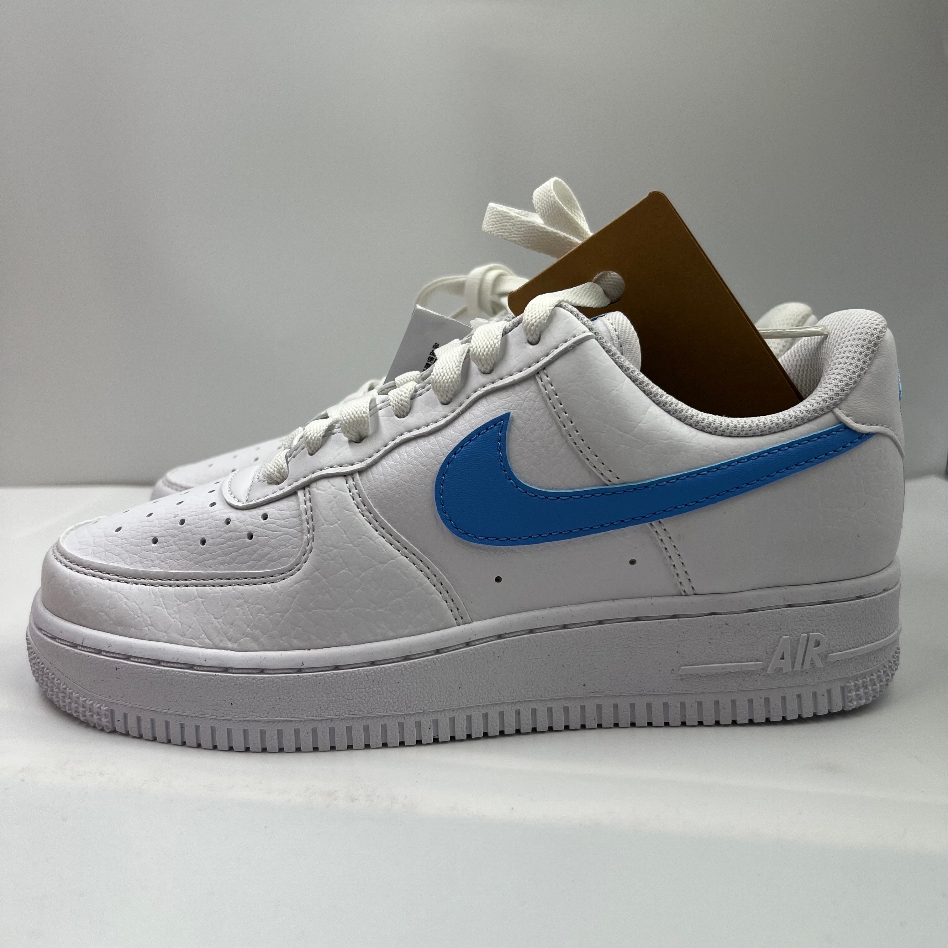 Nike Women's Air Force 1 '07 Next Nature "White/University Blue/White Volt"