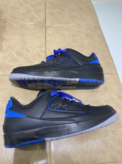 Off-White × Nike Air Jordan 2 Low "Black and Varsity Royal"
