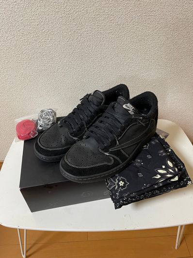 Travis Scott × Nike Air Jordan 1 Low OG SP "Black Phantom"