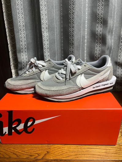 fragment design × sacai × Nike LD Waffle "Light Smoke Grey"