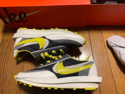 UNDERCOVER × sacai × Nike LD Waffle "Black/Sail-Dark Grey-Bright Citron"