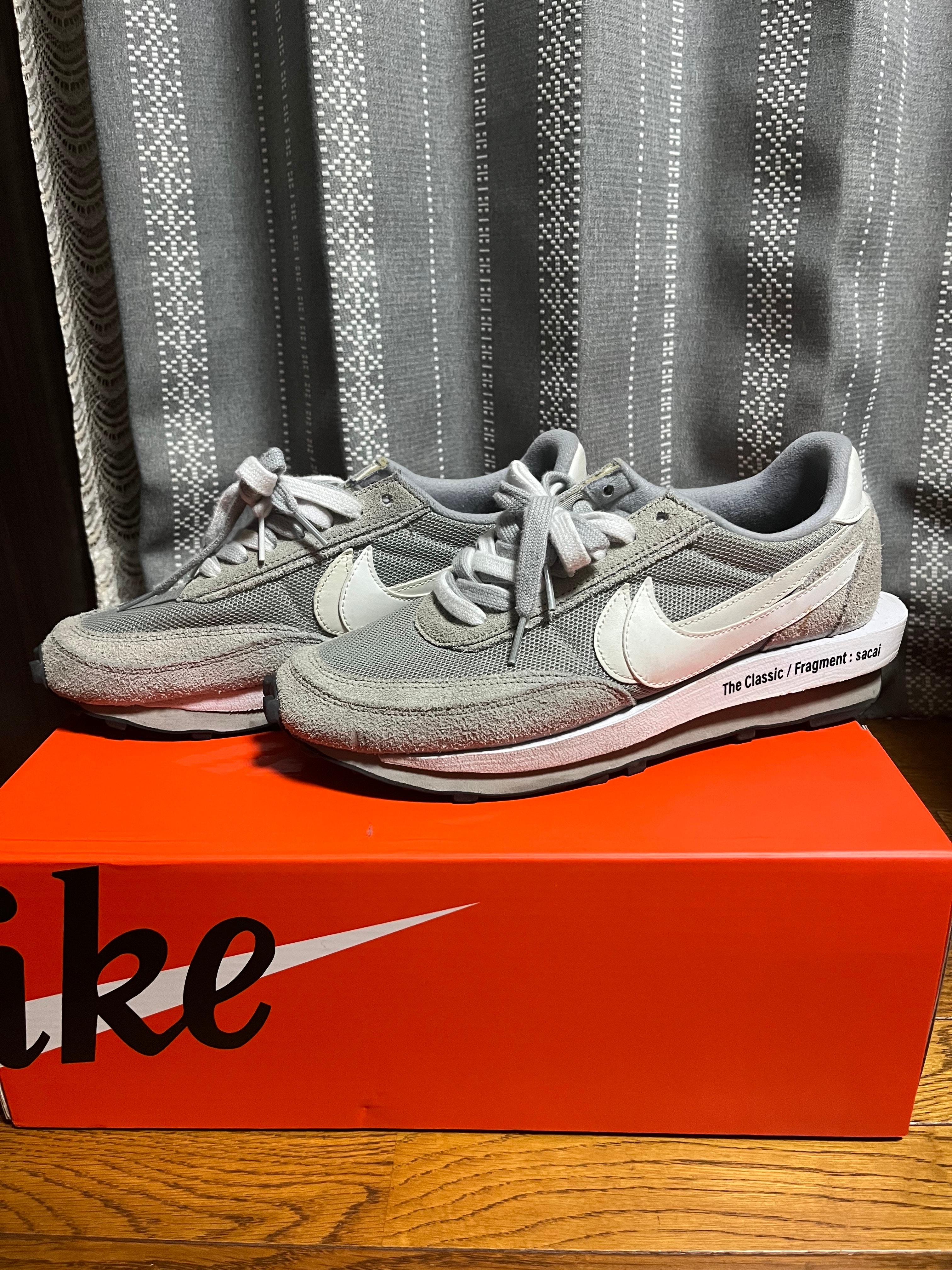 fragment design × sacai × Nike LD Waffle "Light Smoke Grey"