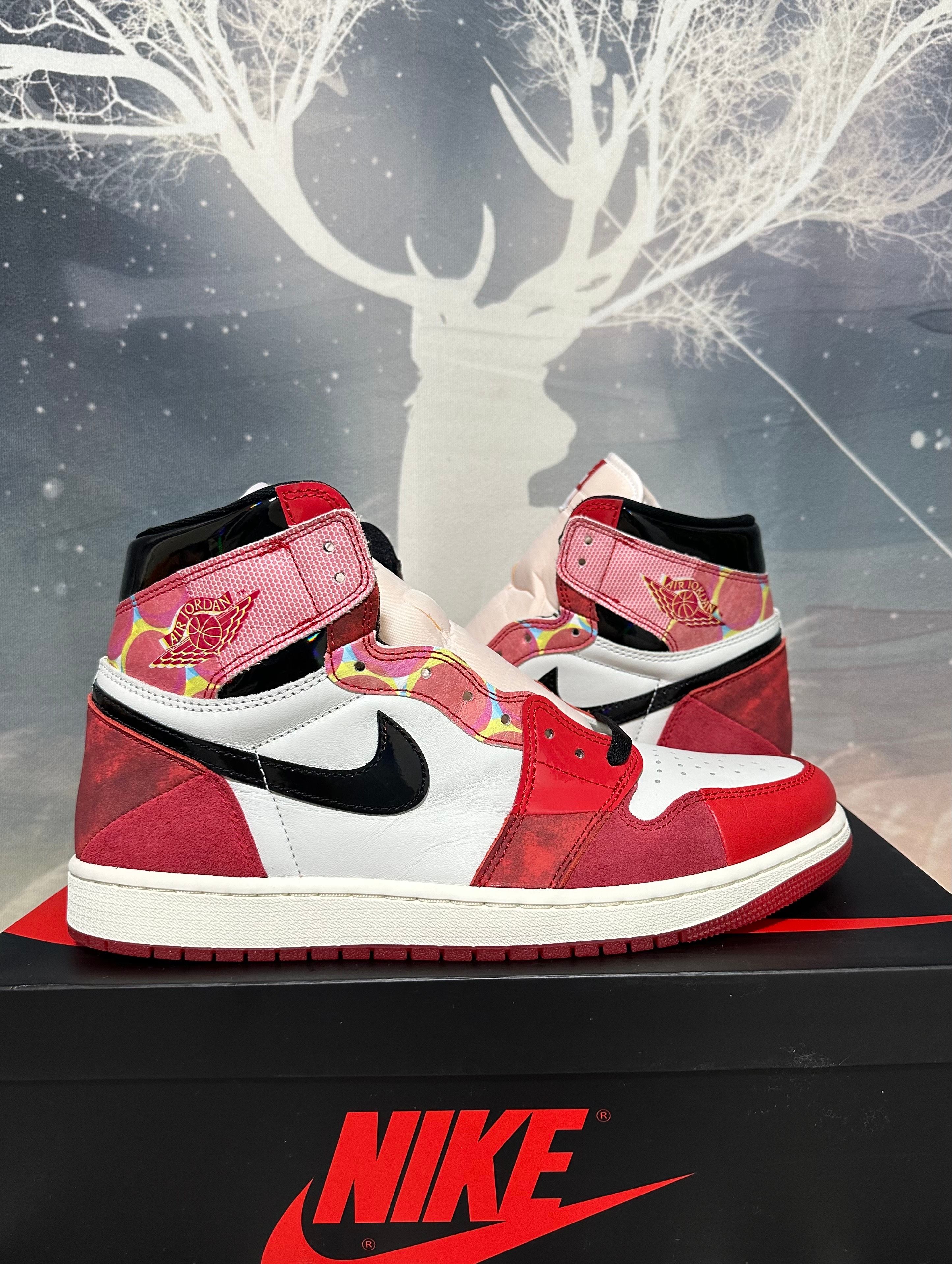 Spider-Man × Nike Air Jordan 1 Retro High OG SP "Spider-Man: Across the Spider-Verse/University Red"