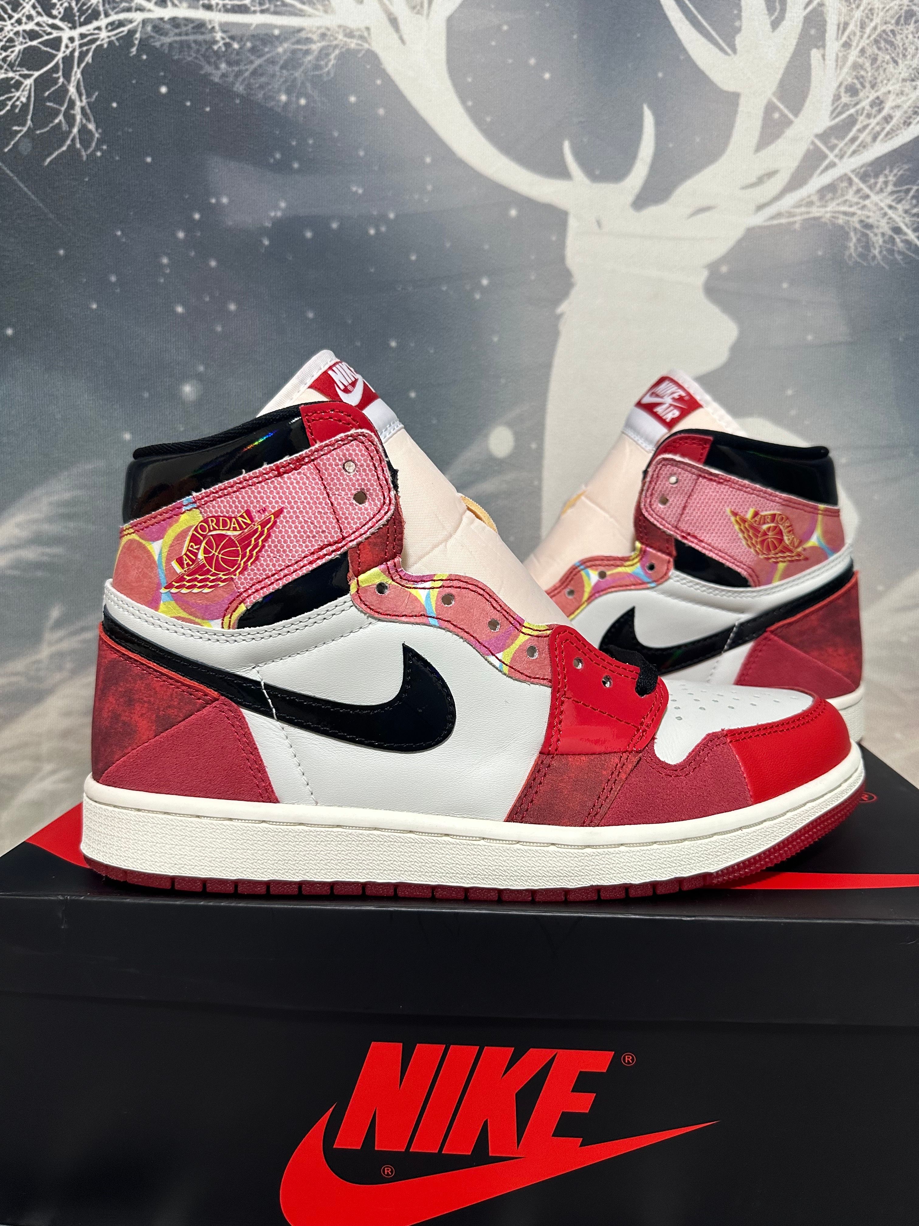 Spider-Man × Nike Air Jordan 1 Retro High OG SP "Spider-Man: Across the Spider-Verse/University Red"