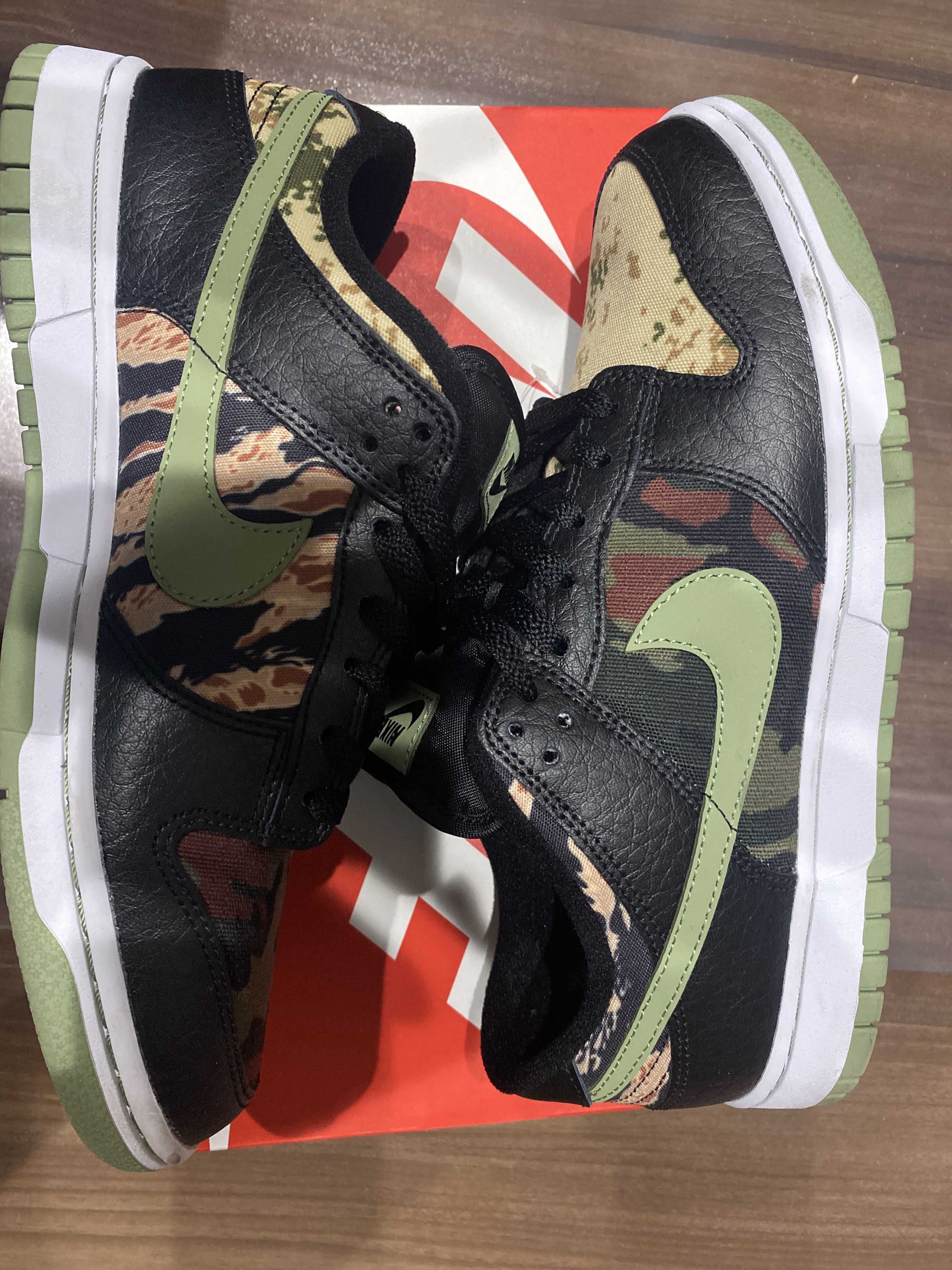 NIKE DUNK LOW SE "BLACK MULTI CAMO"