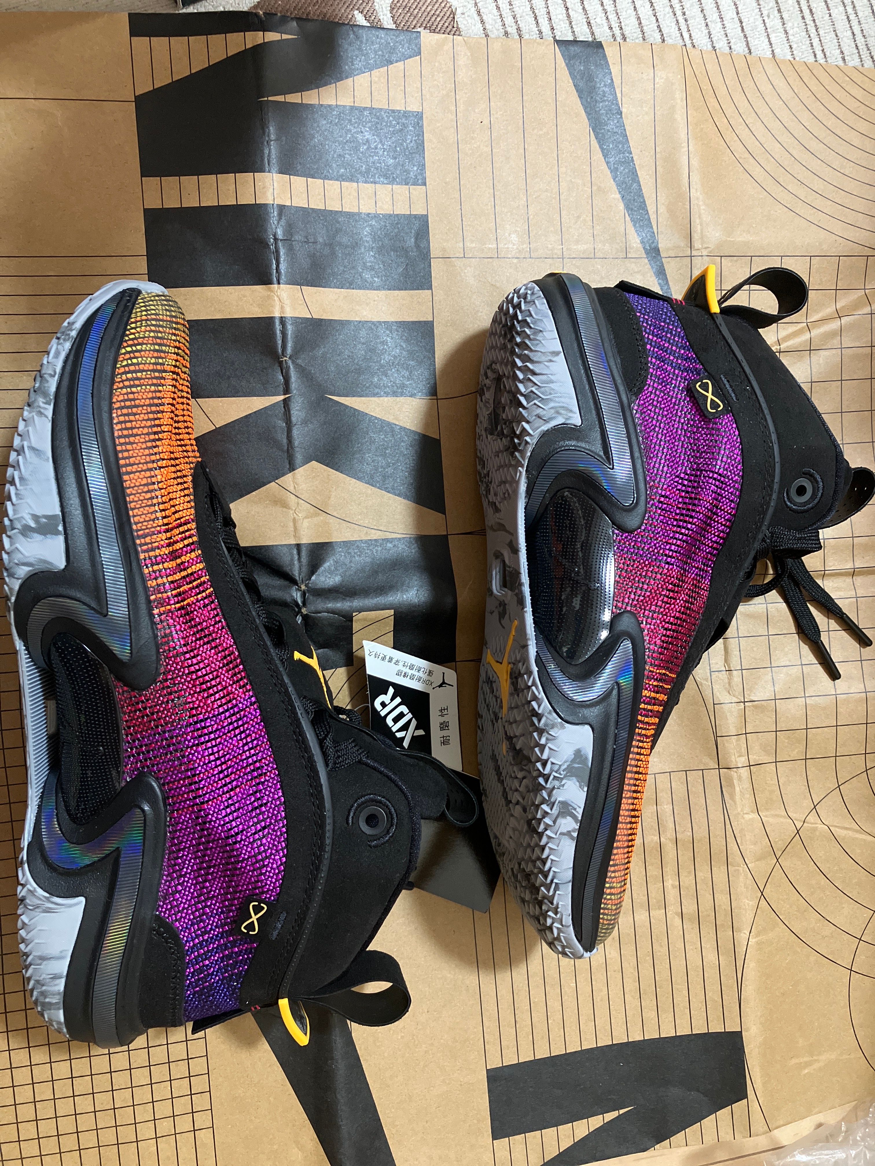 Nike Air Jordan 36 "Black/Deadly Pink/Court Purple/Laser Orange"