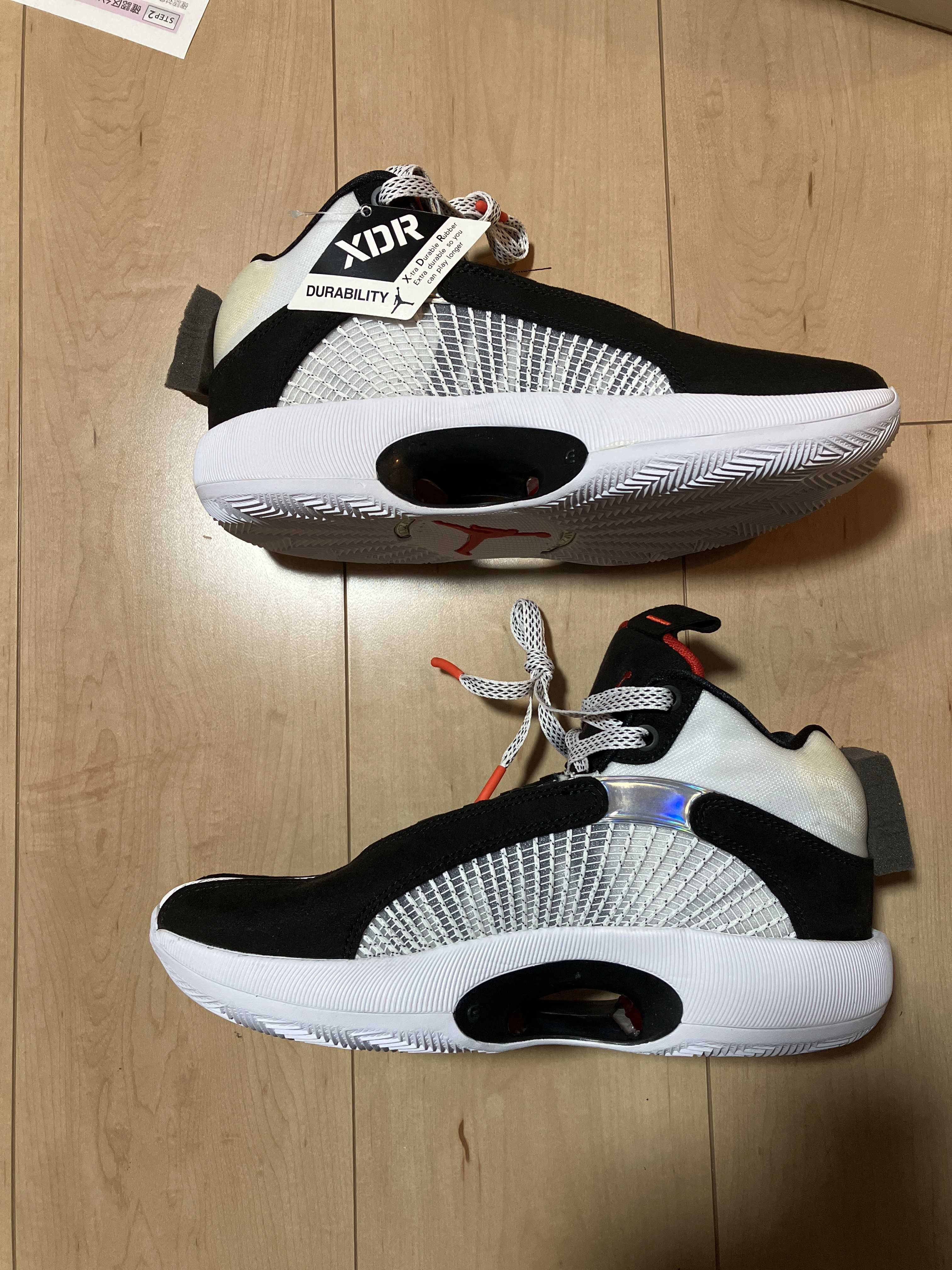 Nike Air Jordan 35 DNA "White/Gym Red/Black" (White Sole)