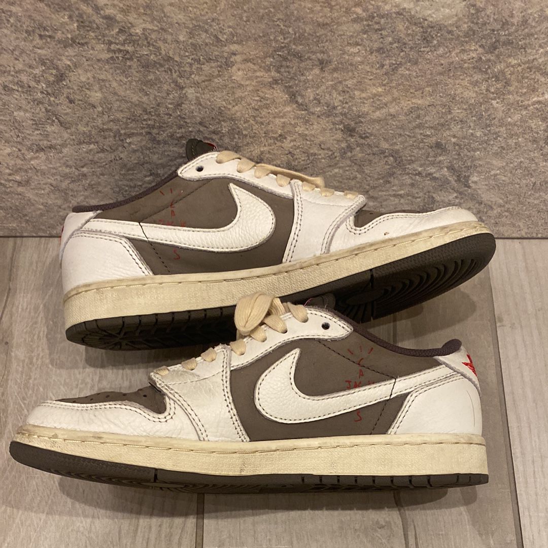 Travis Scott × Nike Air Jordan 1 Low OG SP "Reverse Mocha/Sail and Ridgerock"