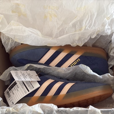 adidas Gazelle Indoor "Dark Blue/Bliss Orange/Preloved Ink"