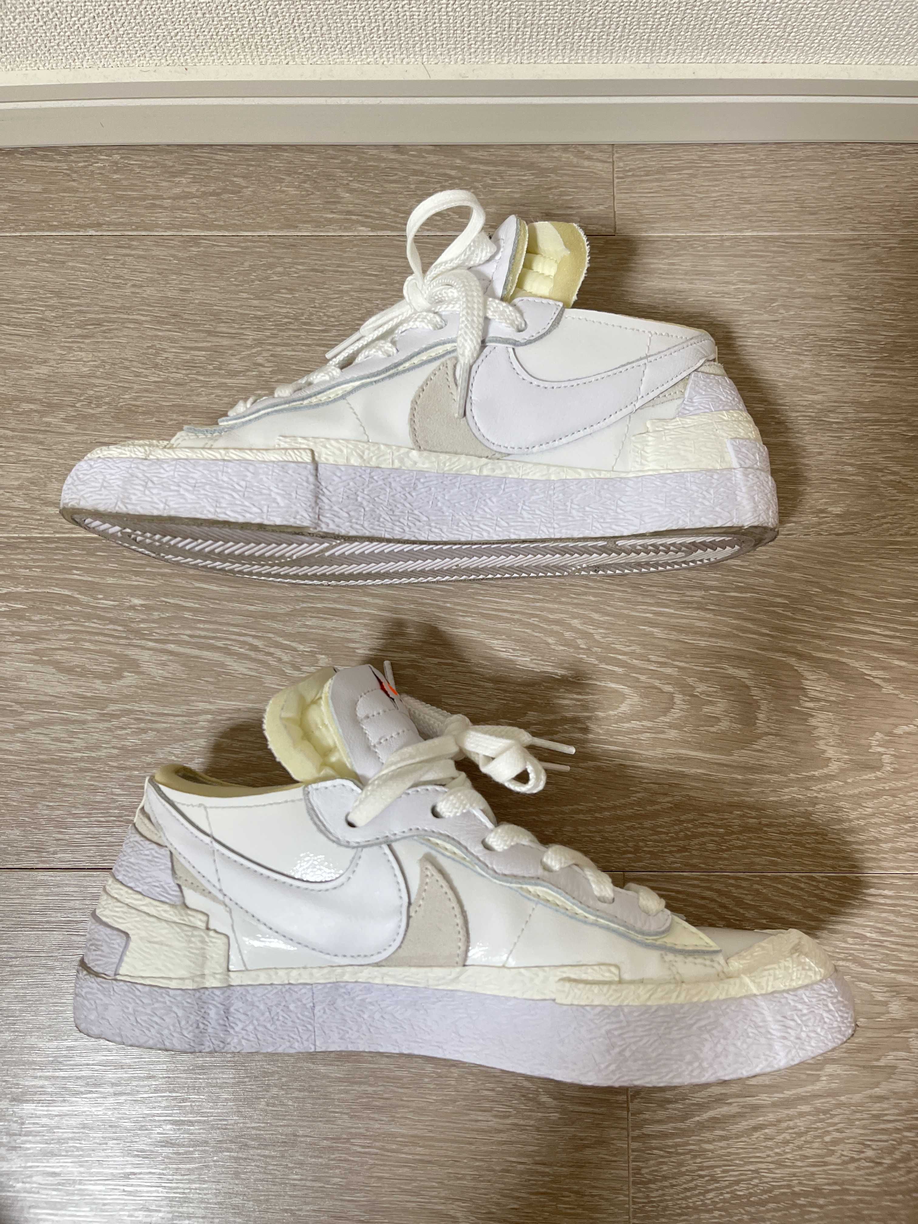 sacai × Nike Blazer Low "White Patent Leather"
