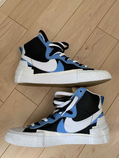 sacai × NIKE BLAZER MID "BLACK / BLUE"
