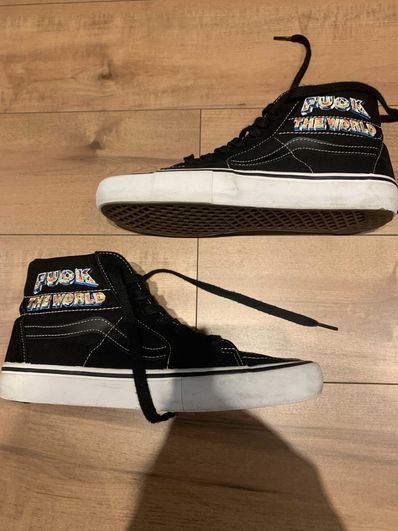 Supreme × Vans Fuck The World "Black"