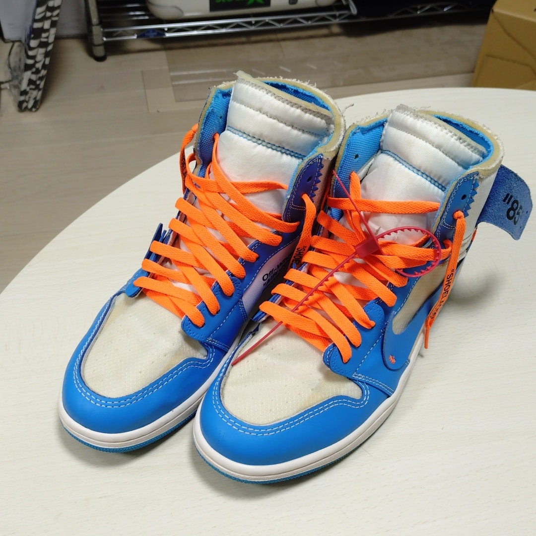 Off-White × Nike Air Jordan 1 High UNC 