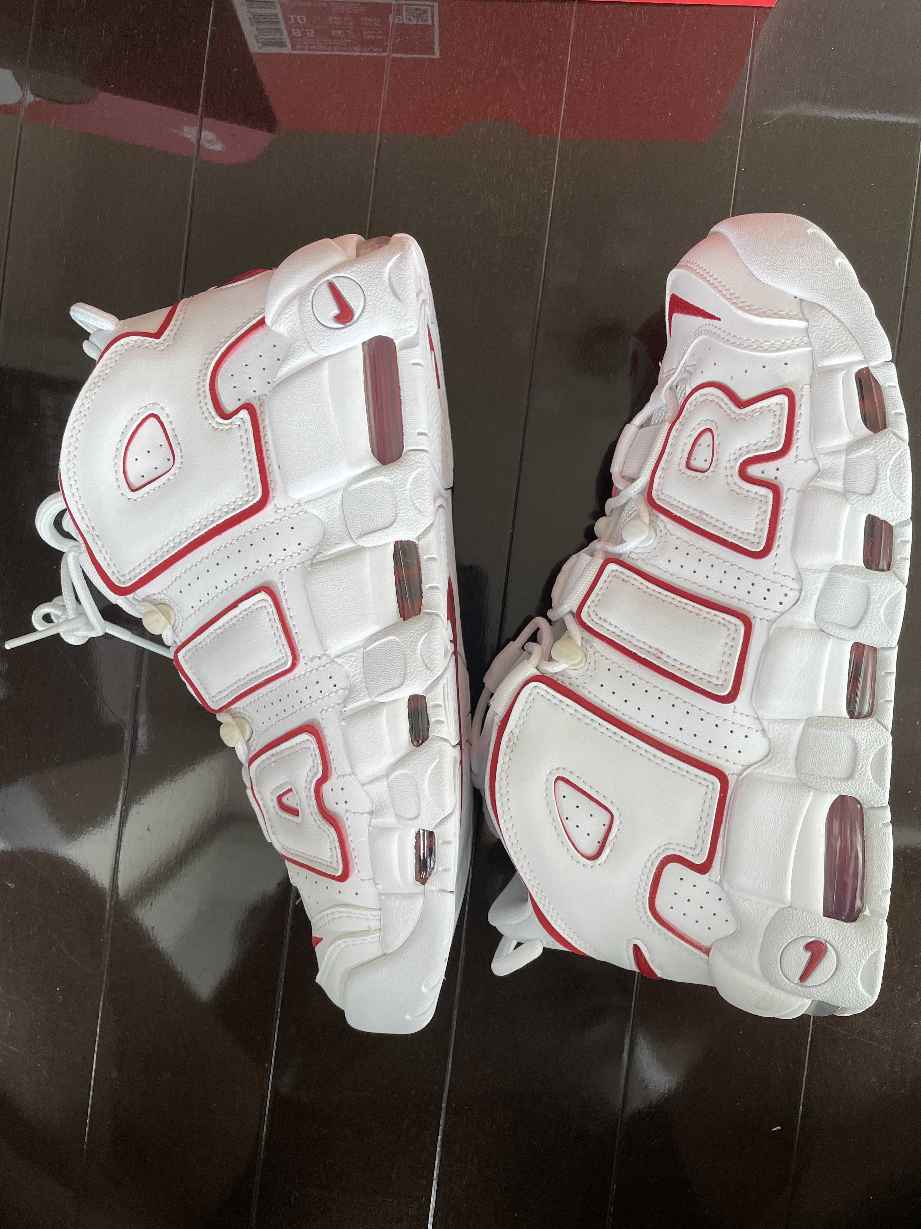 NIKE AIR MORE UPTEMPO "WHITE/VARSITY RED" (2021)