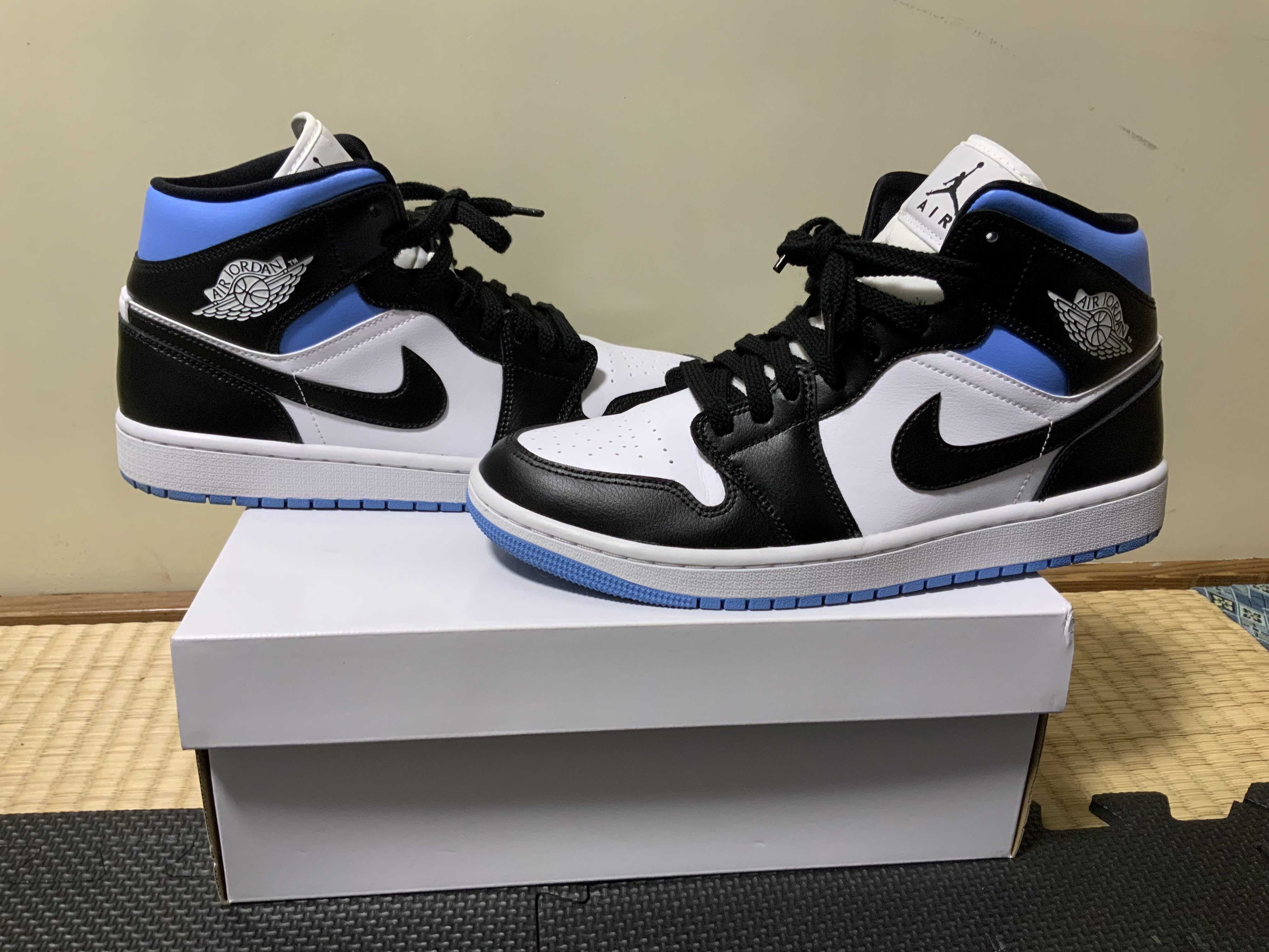 Nike Women's Air Jordan 1 Mid "Black/University Blue"