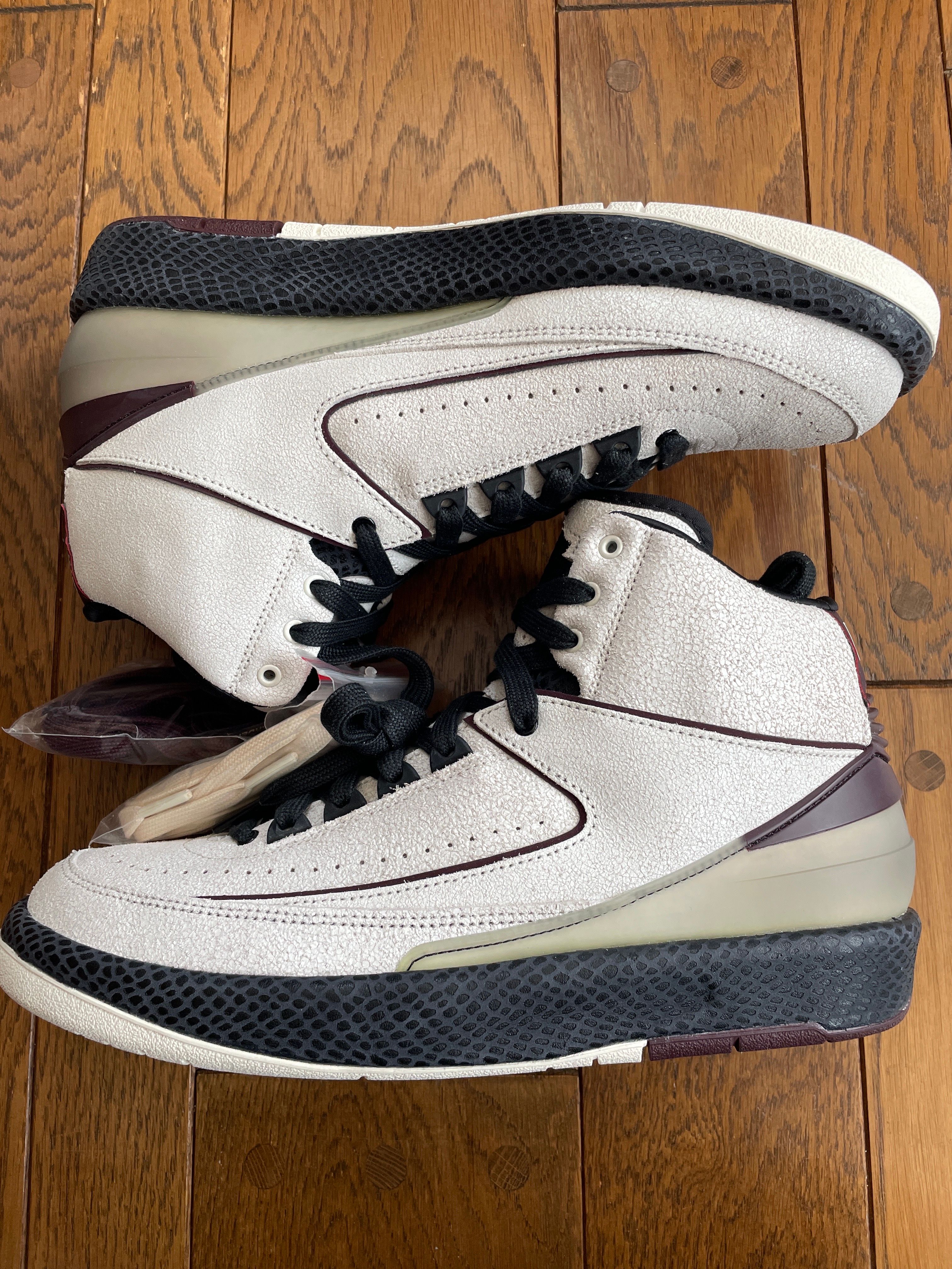 A Ma Maniere × Nike Air Jordan 2 "Airness/Sail and Burgundy"