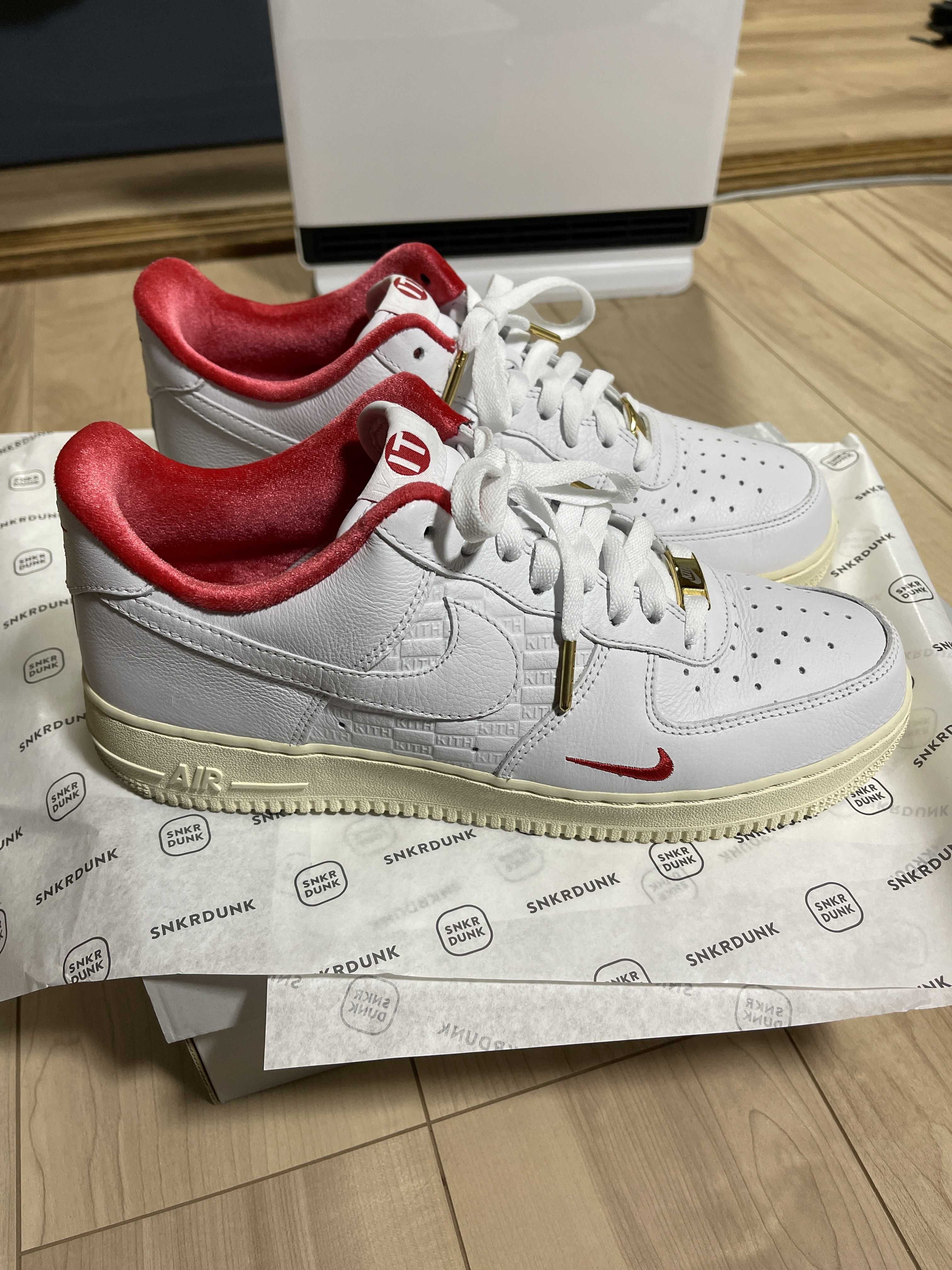 KITH × Nike Air Force 1 Low "White/Red"