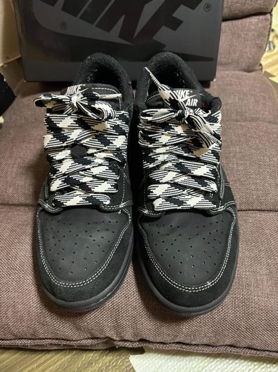 Travis Scott × Nike Air Jordan 1 Low OG SP "Black Phantom"