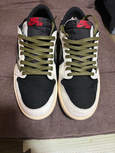 Travis Scott × Nike Women's Air Jordan 1 Low OG "Medium Olive"