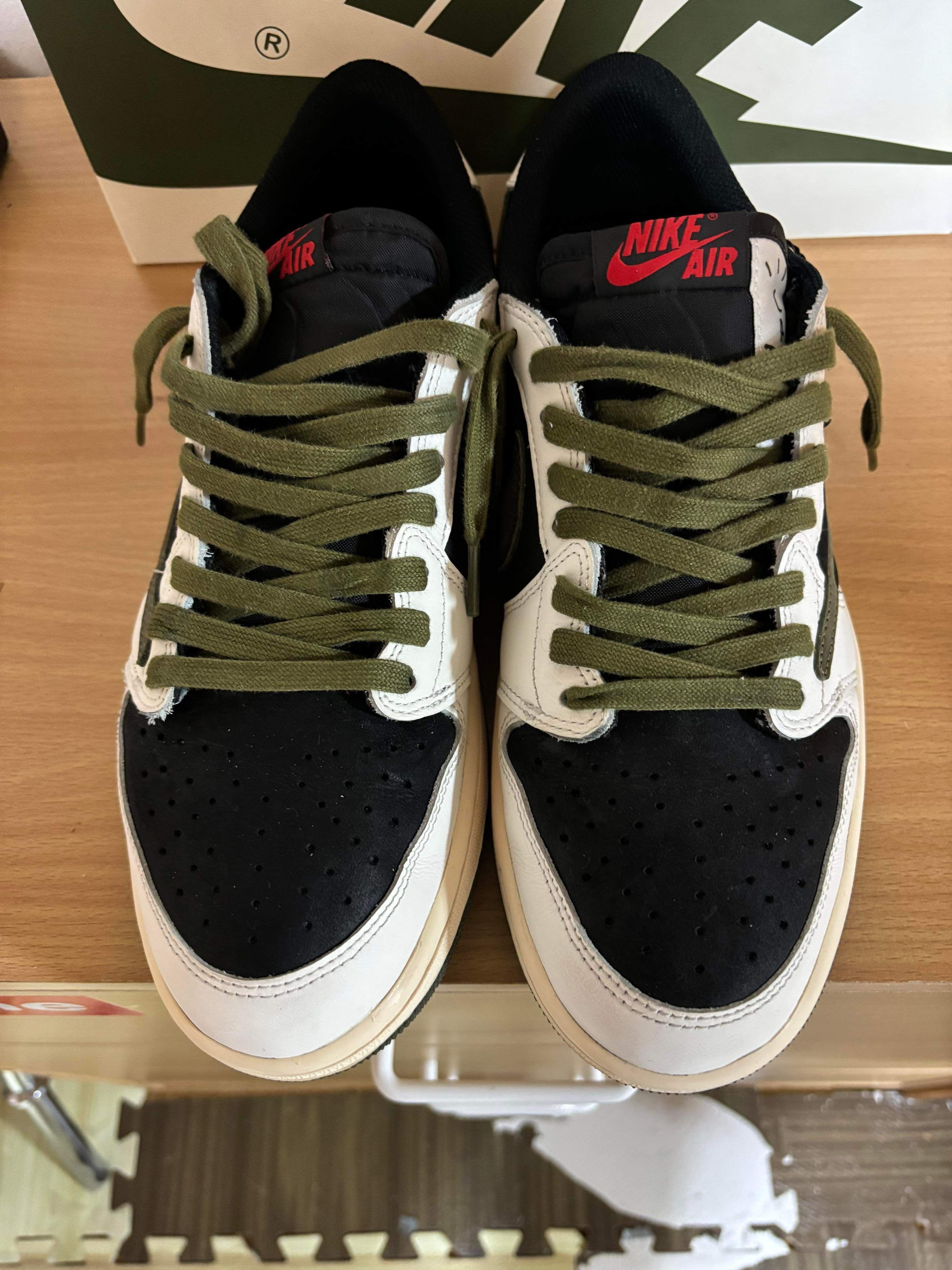 Travis Scott × Nike Women's Air Jordan 1 Low OG "Medium Olive"