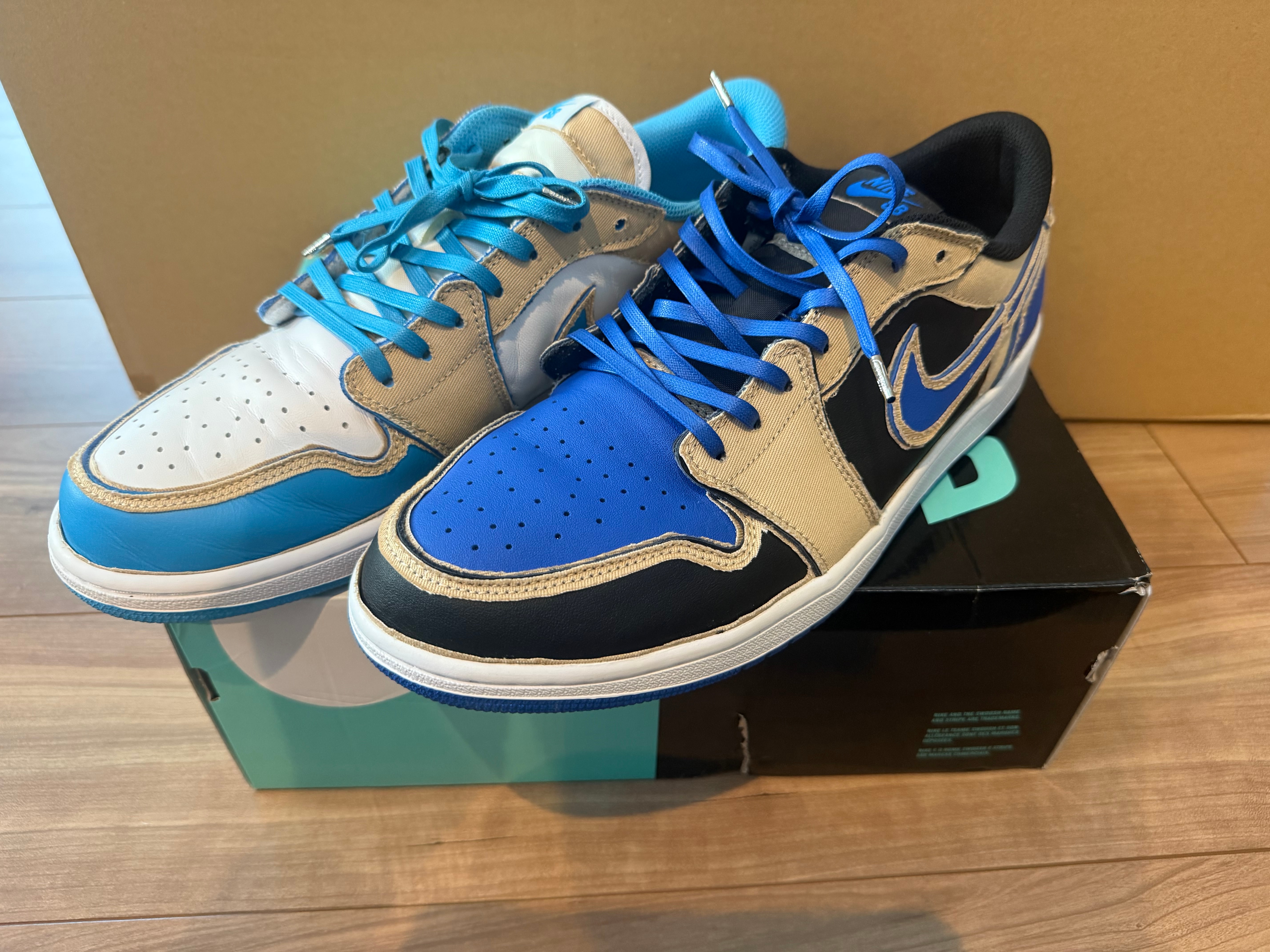 Nike SB Air Jordan 1 Low "Desert Ore/Royal Blue"