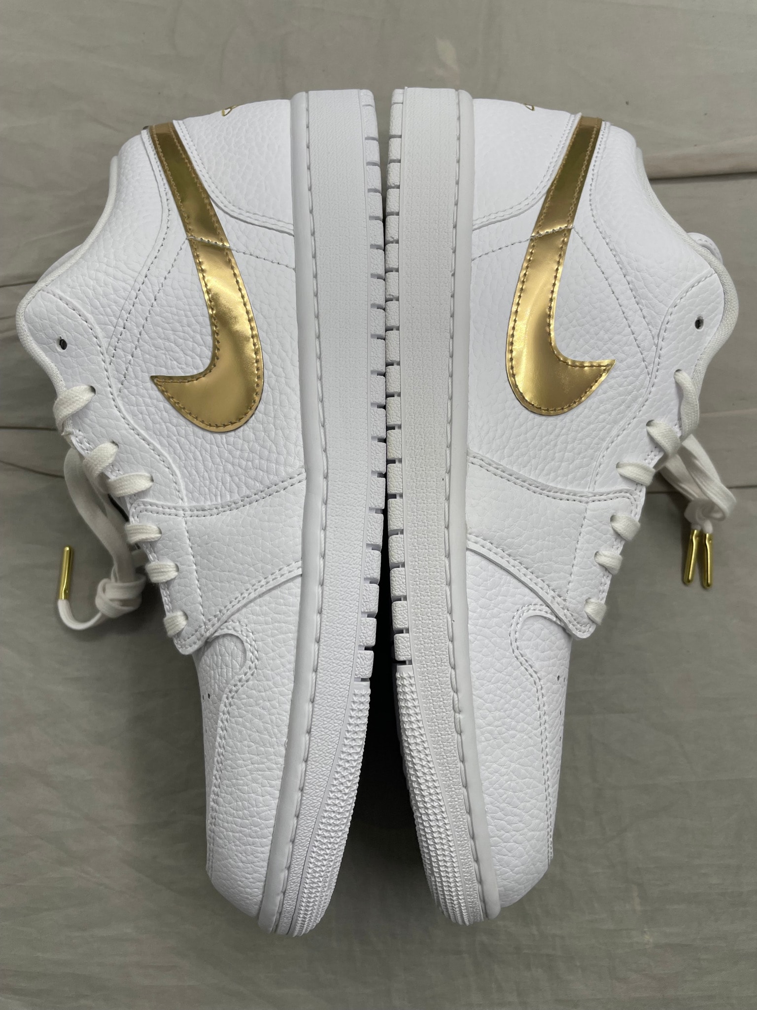Nike Women's Air Jordan 1 Low SE "White/Gold"
