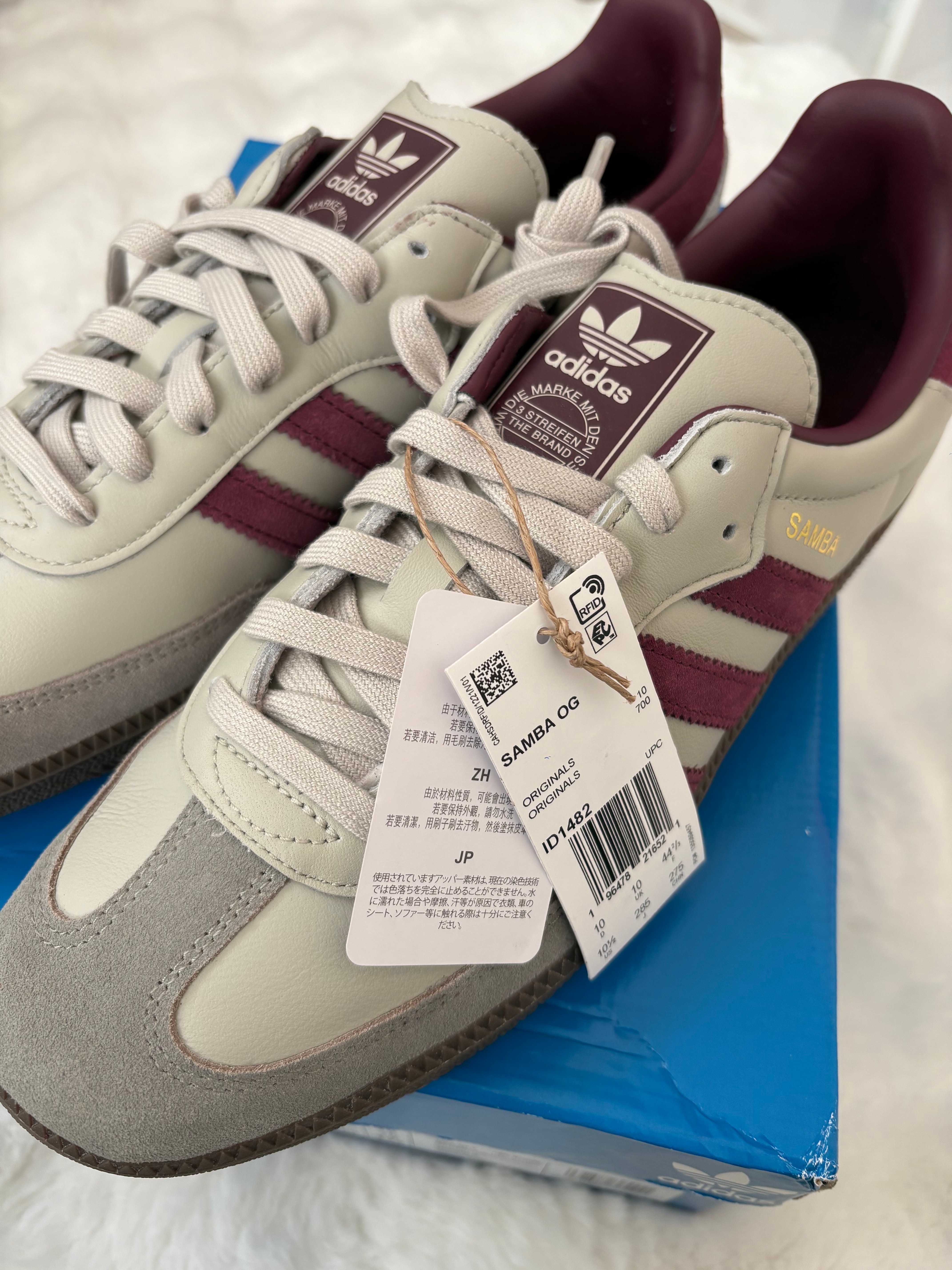 adidas Samba OG "Off White/Maroon/Gum" (emmi Exclusive)