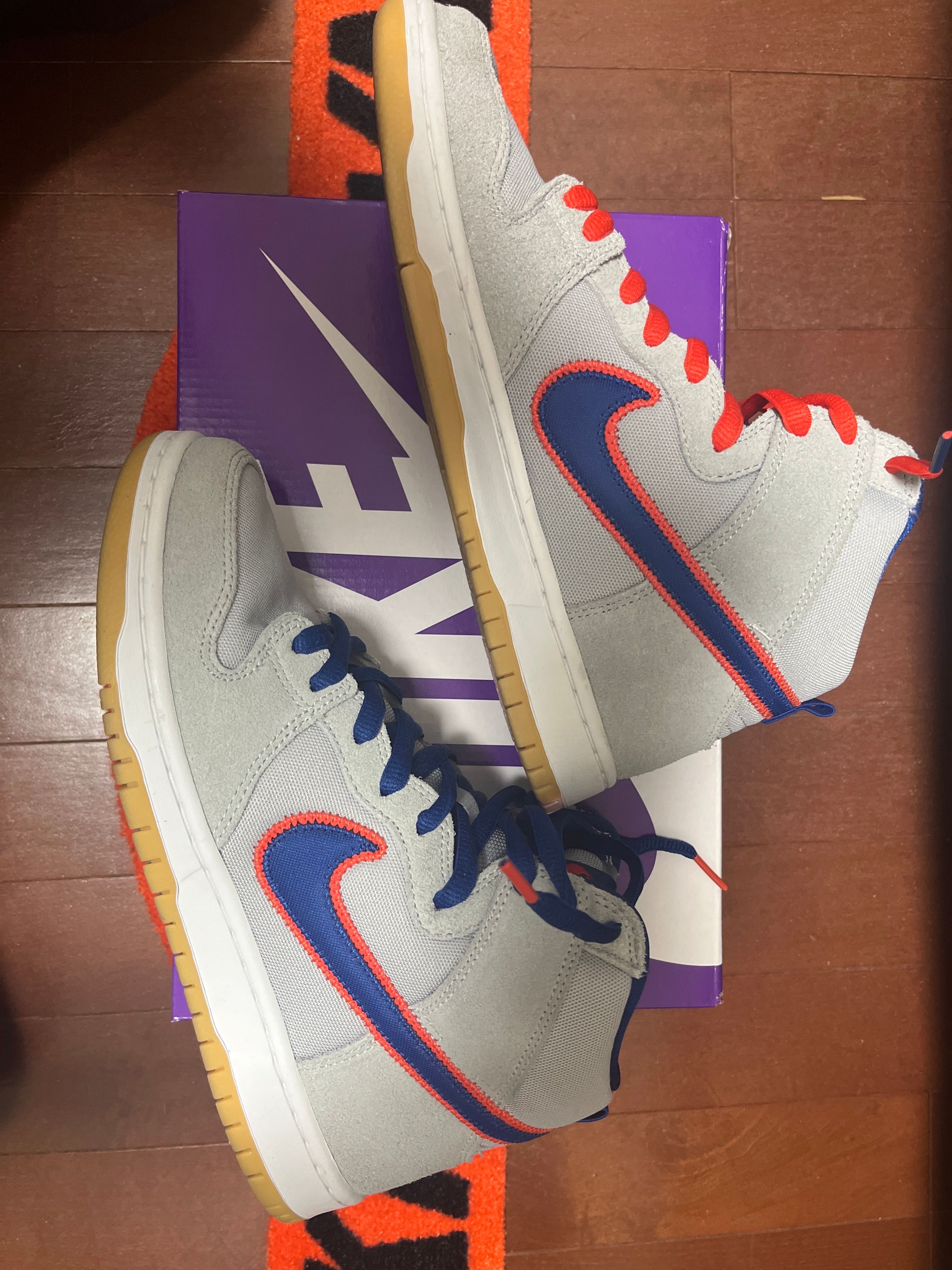 Nike SB Dunk High "Rush Blue and Team Orange/New York Mets"