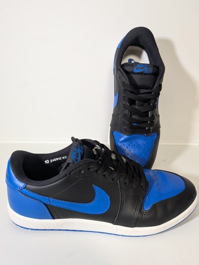 Nike Air Jordan 1 Low '85 "Black and Royal Blue"