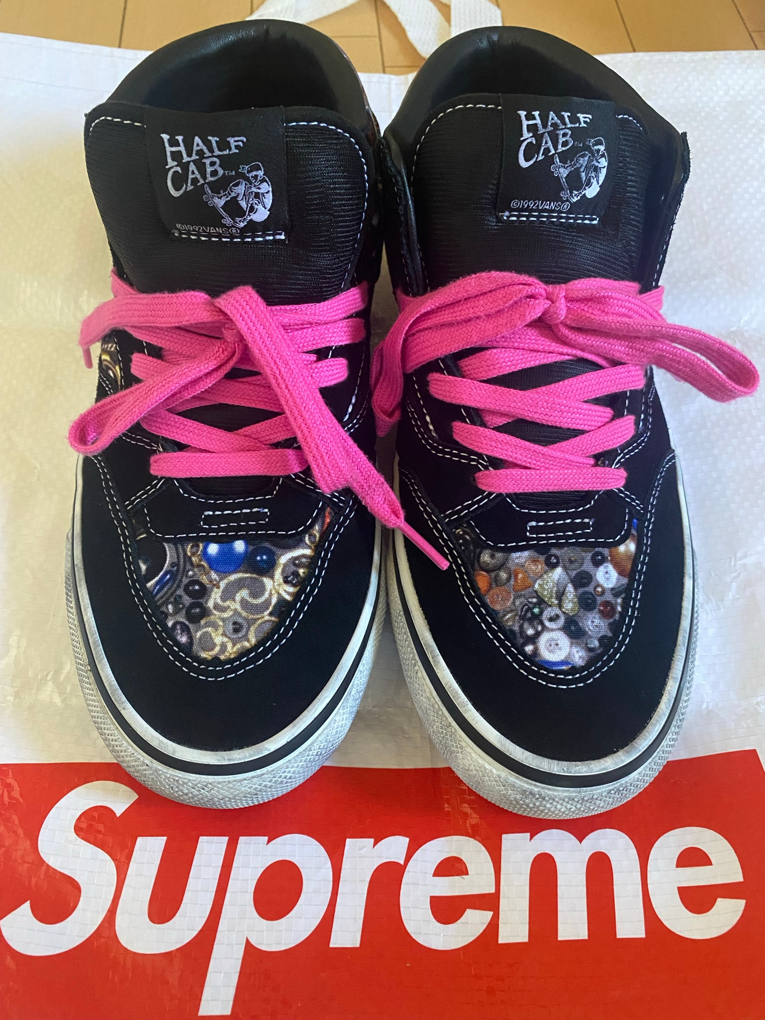 Supreme × Mike Kelley × Vans Half Cab "Black" (26SS Week8)