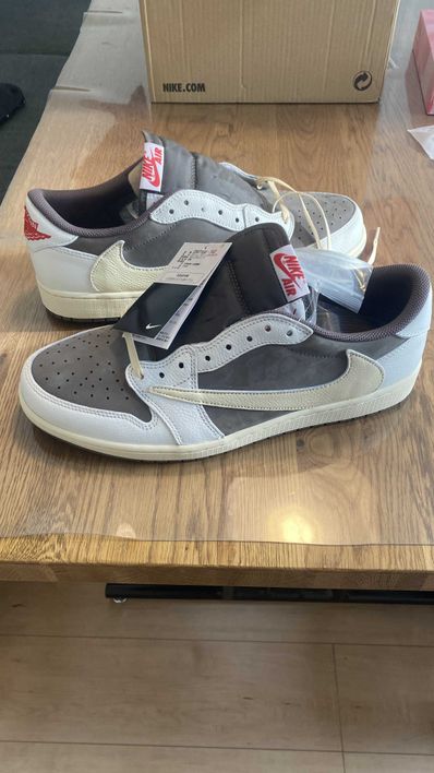 Travis Scott × Nike Air Jordan 1 Low OG SP "Reverse Mocha/Sail and Ridgerock"