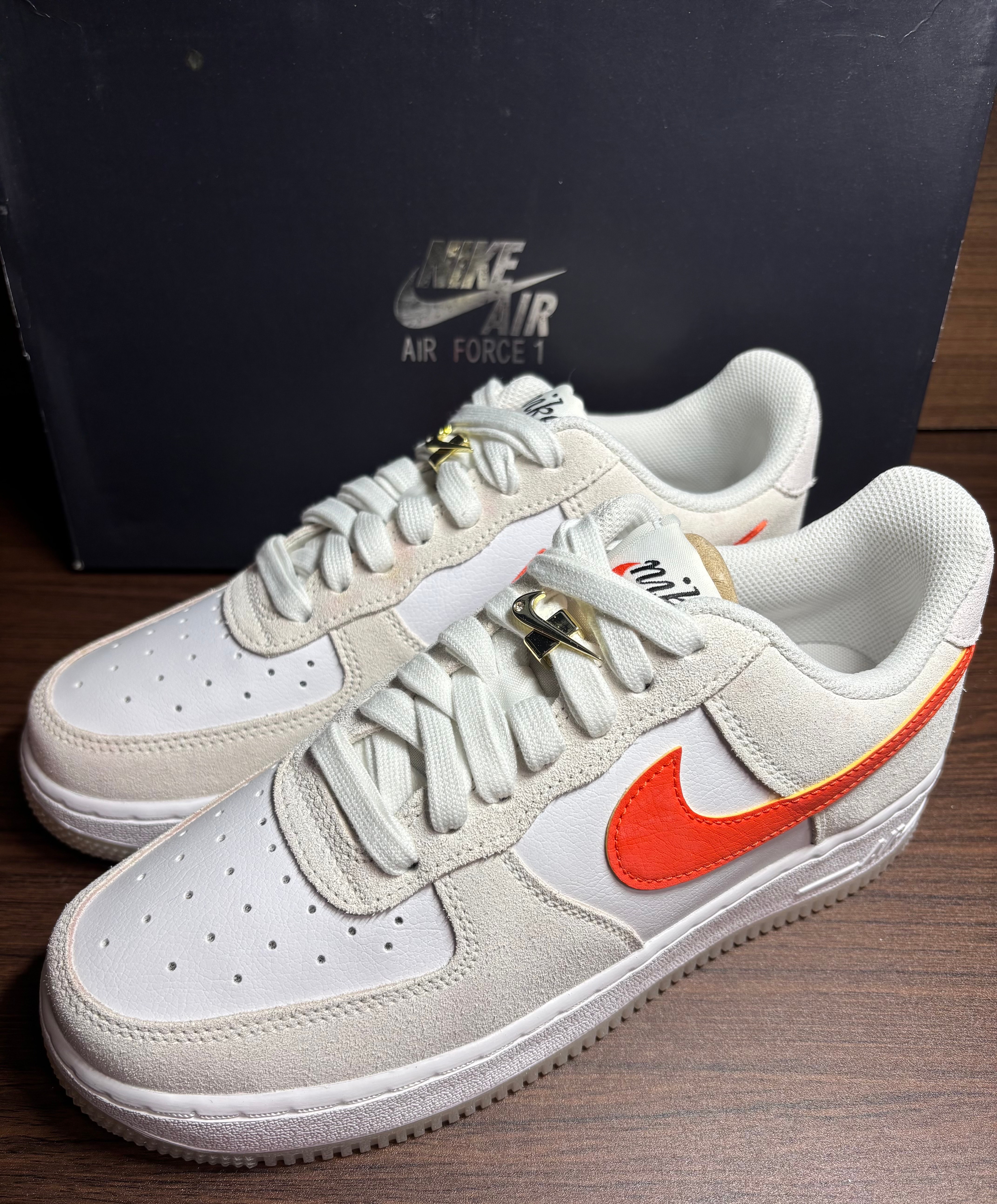 Nike Women's Air Force 1 Low First Use "Orange Swooshes"