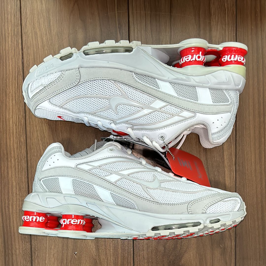 Supreme × Nike Shox Ride 2 "White/Grey Fog/Flat Platinum"