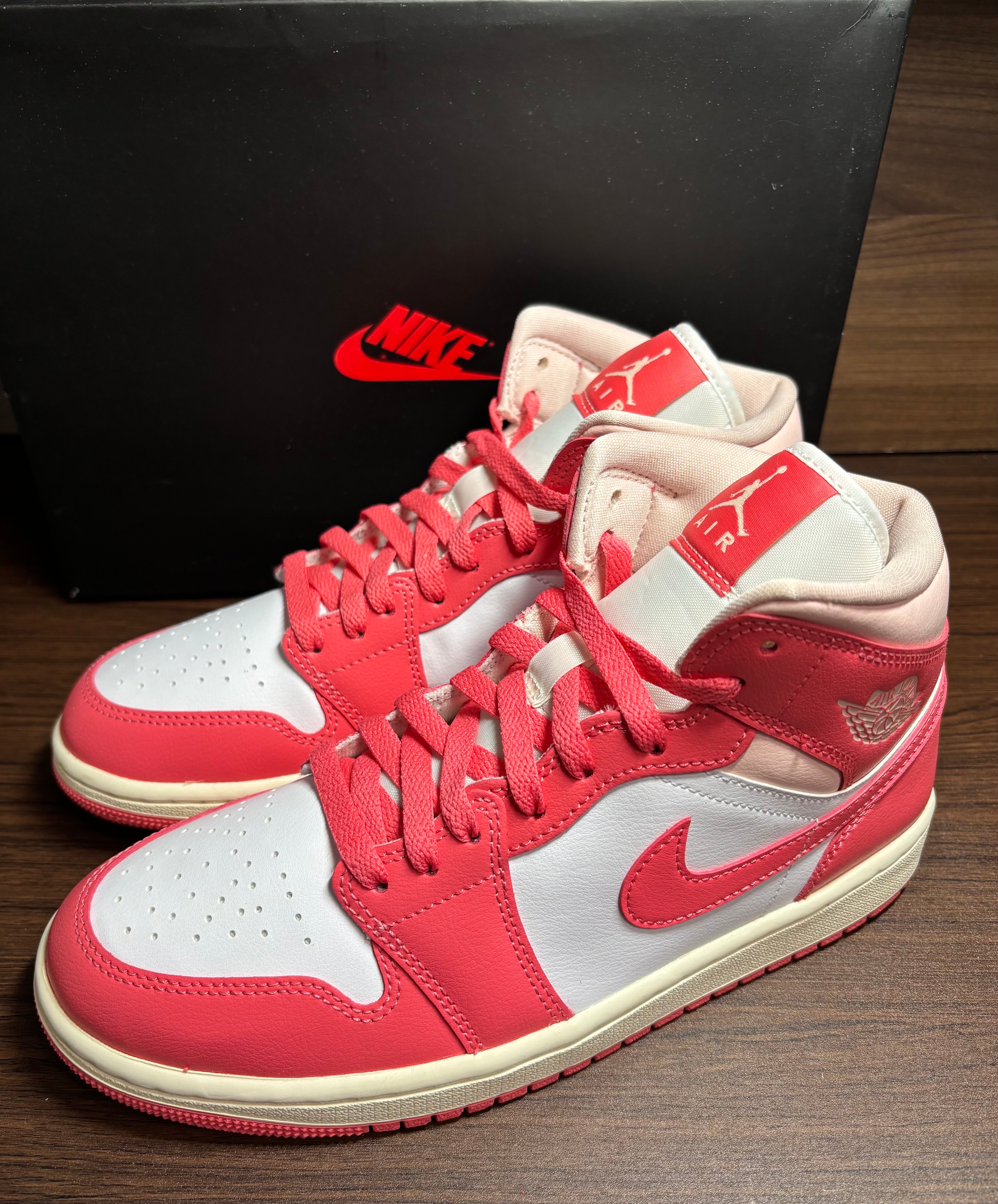 Nike Women's Air Jordan 1 Mid "Strawberries and Cream"