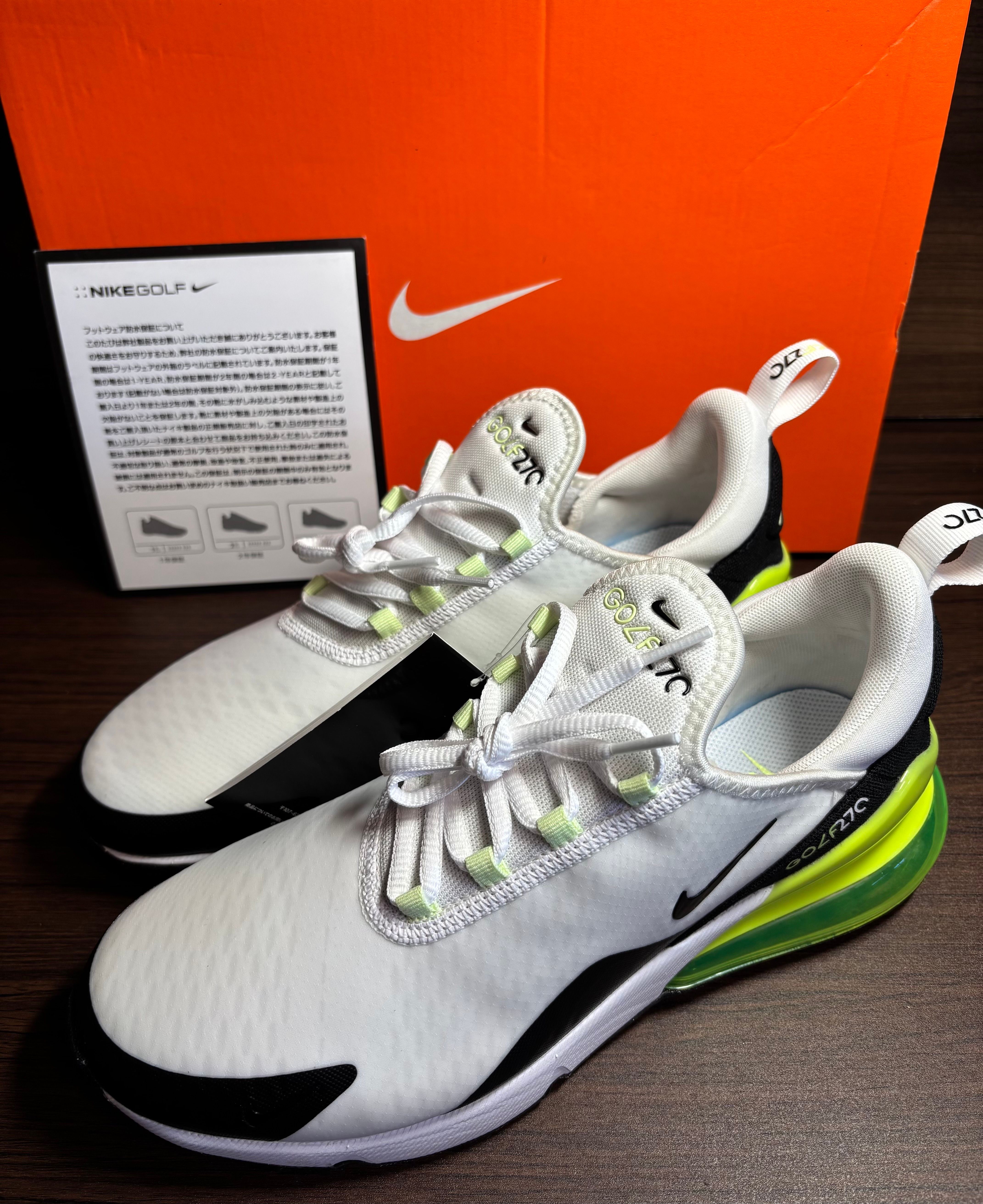 【新品】Nike AIRMAX 270ゴルフシューズ25.5cm エア マックス 270 ナイキ メンズ ゴルフシューズ Nike Men's