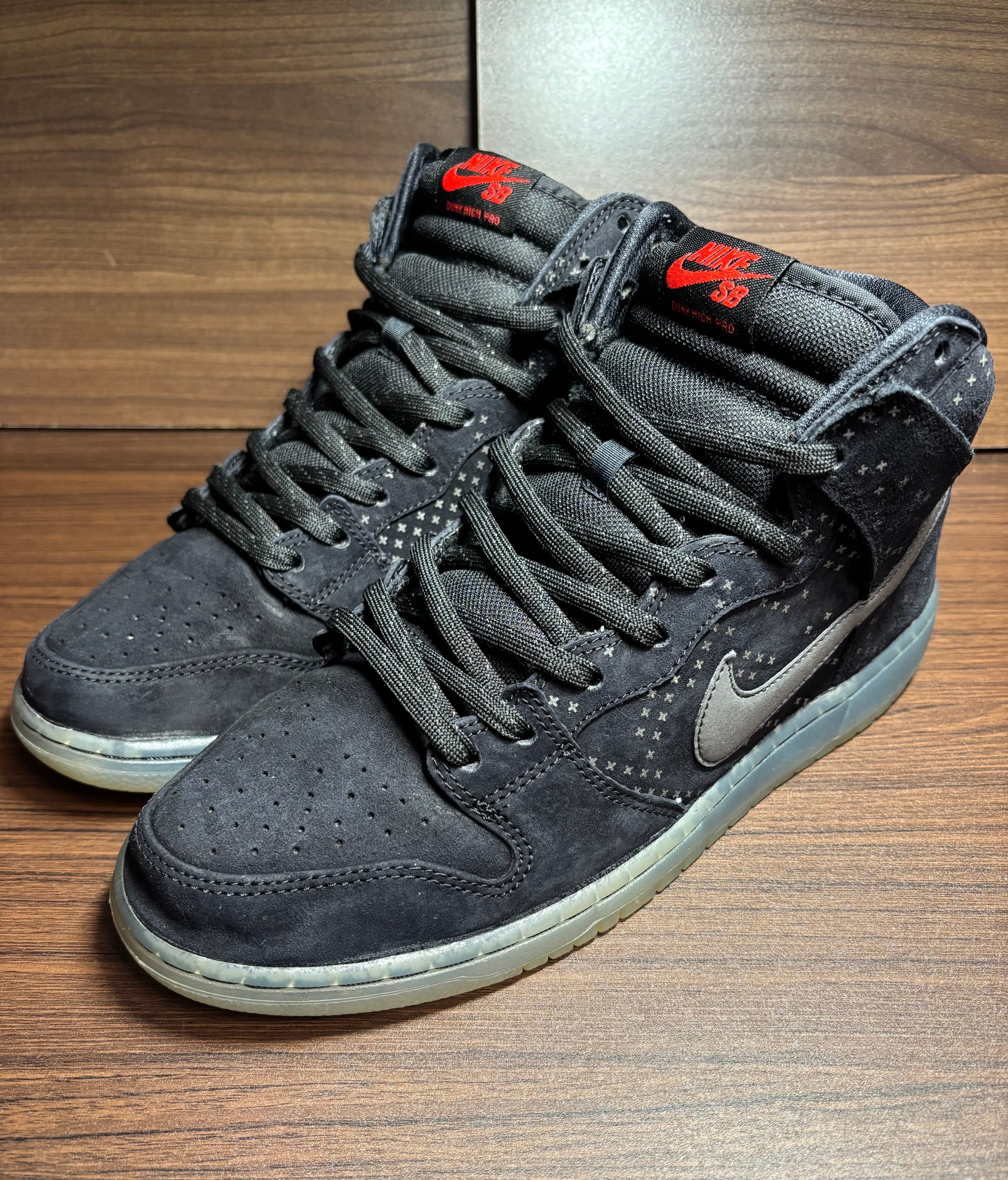 Nike Dunk High "Black/Black/Clear"