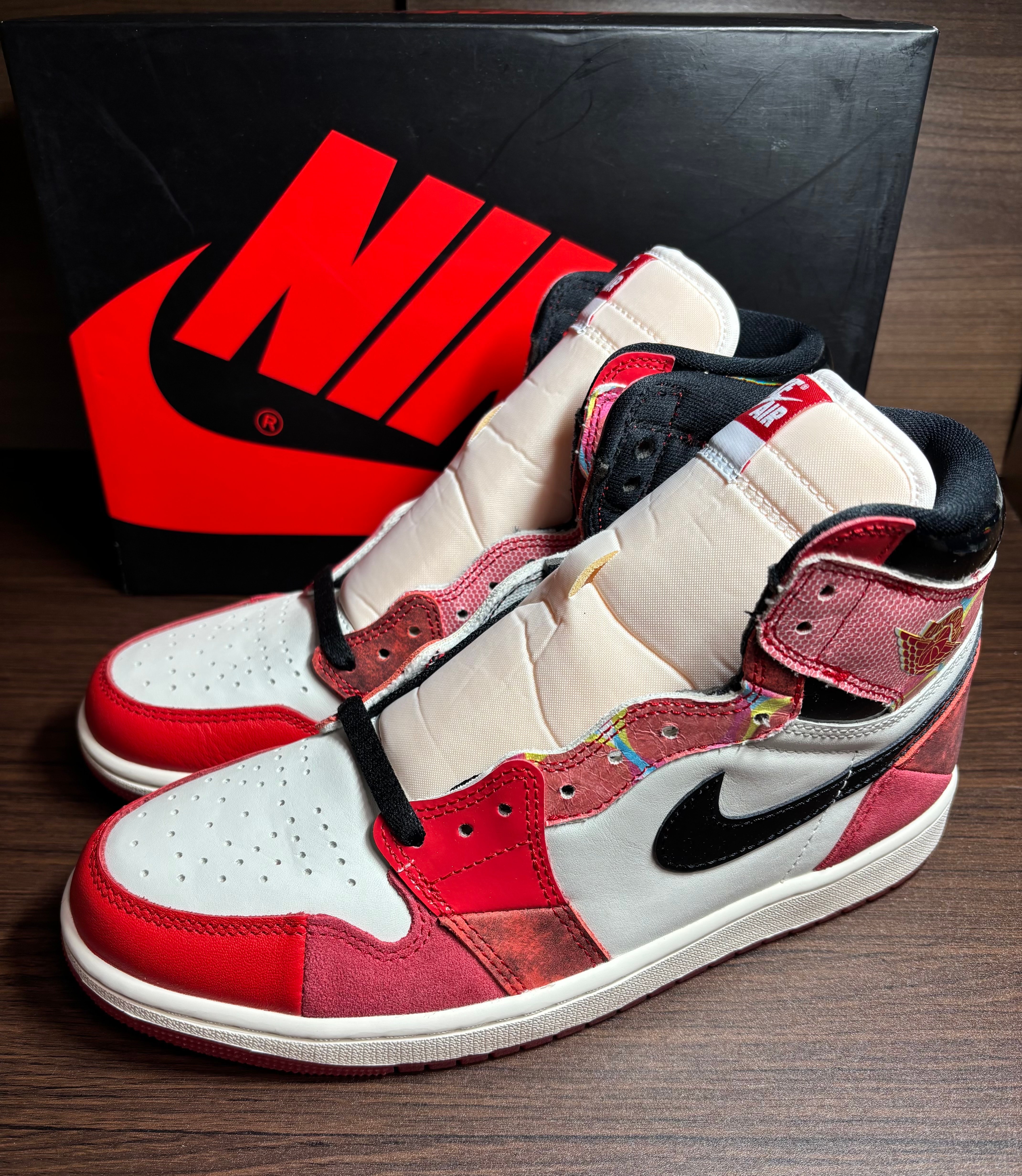 Spider-Man × Nike Air Jordan 1 Retro High OG SP "Spider-Man: Across the Spider-Verse/University Red"