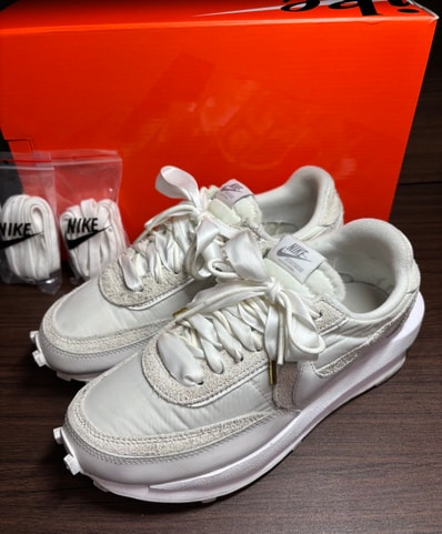 sacai × Nike LDV Waffle "Triple White"